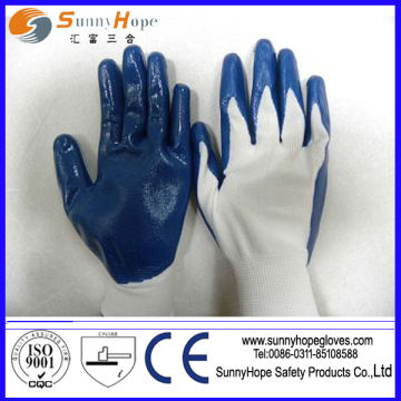 Safety gloves nitrile coated glove